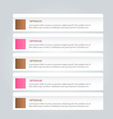 Business infographics template for presentation, education, web design, banners, brochures, flyers. Brown and pink colors.