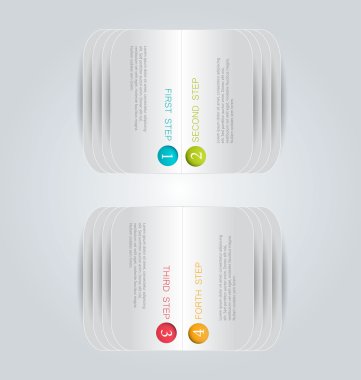 Sunum, eğitim, web tasarımı, afişler, broşürler, el ilanları için iş bilgi grafikleri sekmesi şablonu.