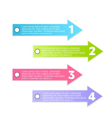 Sunum, eğitim, web tasarımı, afişler, broşürler, el ilanları için iş bilgi grafikleri sekmesi şablonu.