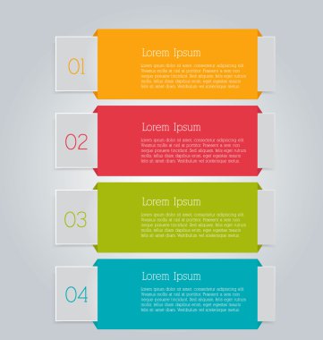 Sunum, eğitim, web tasarımı, afişler, broşürler, el ilanları için iş bilgi grafikleri sekmesi şablonu.