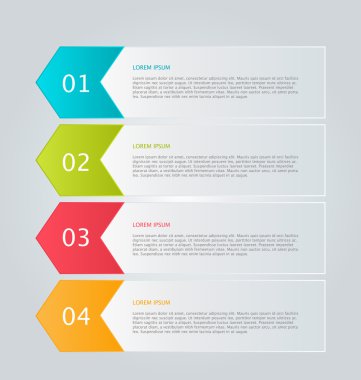 Sunum, eğitim, web tasarımı, afişler, broşürler, el ilanları için iş bilgi grafikleri sekmesi şablonu.