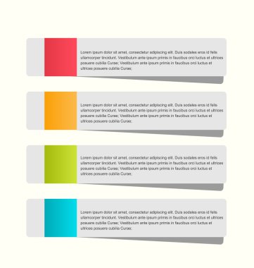 Sunum, eğitim, web tasarımı, afişler, broşürler, el ilanları için iş bilgi grafikleri sekmesi şablonu.