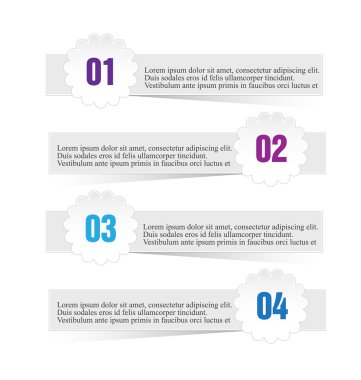 Sunum, eğitim, web tasarımı, afişler, broşürler, el ilanları için iş bilgi grafikleri sekmesi şablonu.