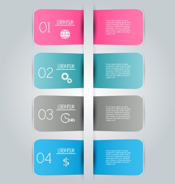 İş infographics şablonu için sunum, eğitim, web tasarım, afişler, broşürler, el ilanları.