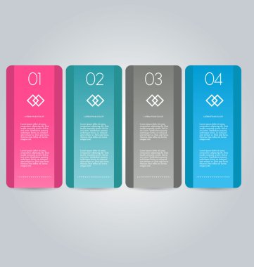 İş infographics şablonu için sunum, eğitim, web tasarım, afişler, broşürler, el ilanları.