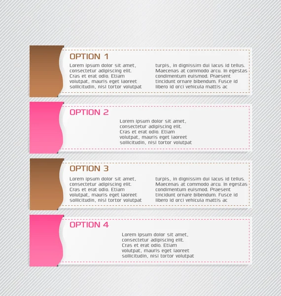 Business infographics template for presentation, education, web design, banners, brochures, flyers. Brown and pink colors.