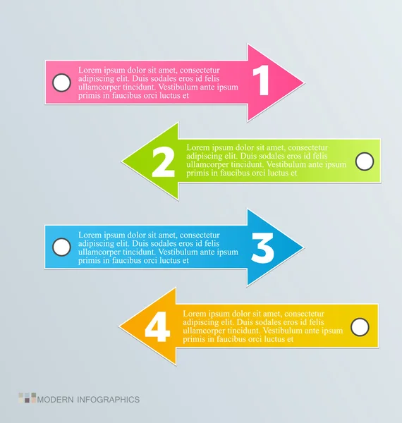 Infographics template for business, education, web design, banners, brochures, flyers. — Stock Vector