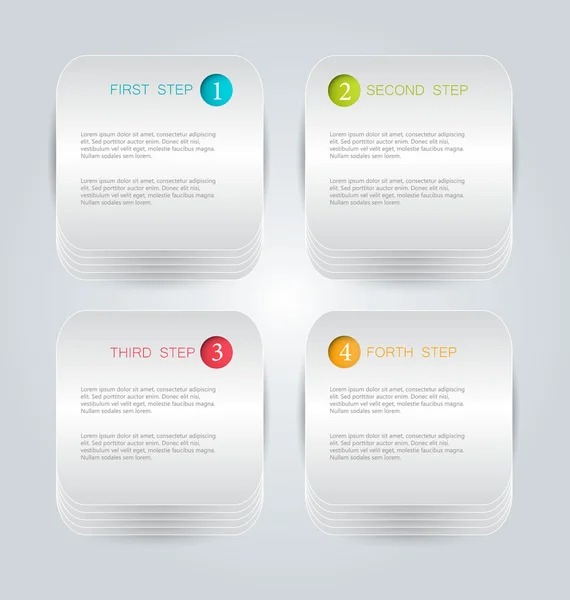 Infographics template for business, education, web design, banners, brochures, flyers. — Stok Vektör