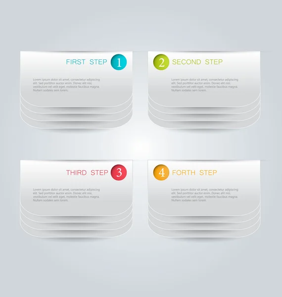 Infographics template for business, education, web design, banners, brochures, flyers. — ストックベクタ