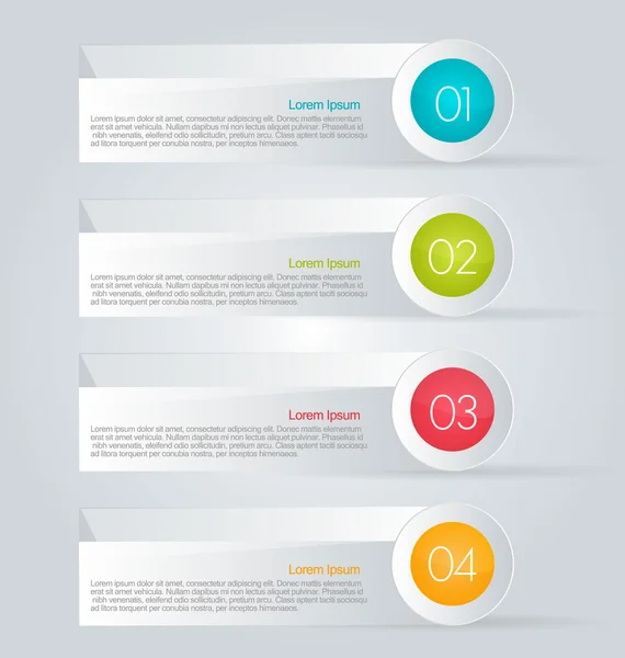 Modèle d'infographie pour les entreprises, l'éducation, la conception web, bannières, brochures, dépliants . — Image vectorielle