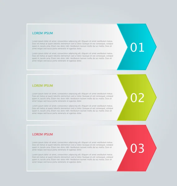 Business infographics tabs sjabloon voor presentatie, onderwijs, webdesign, banners, brochures, flyers. — Stockvector