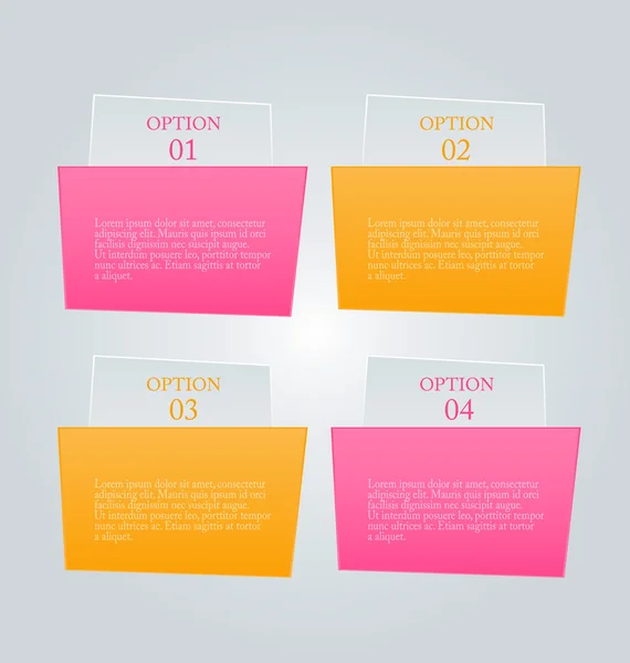 Business infographics tabs sjabloon voor presentatie, onderwijs, webdesign, banners, brochures, flyers. — Stockvector