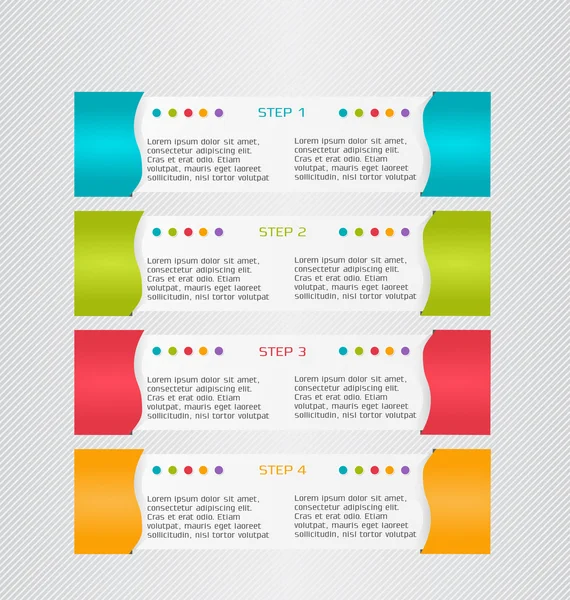 Infographics template for business, education, web design, banners, brochures, flyers. — ストックベクタ