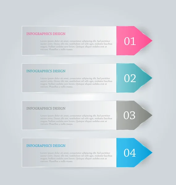 İş infographics şablonu için sunum, eğitim, web tasarım, afişler, broşürler, el ilanları. — Stok Vektör