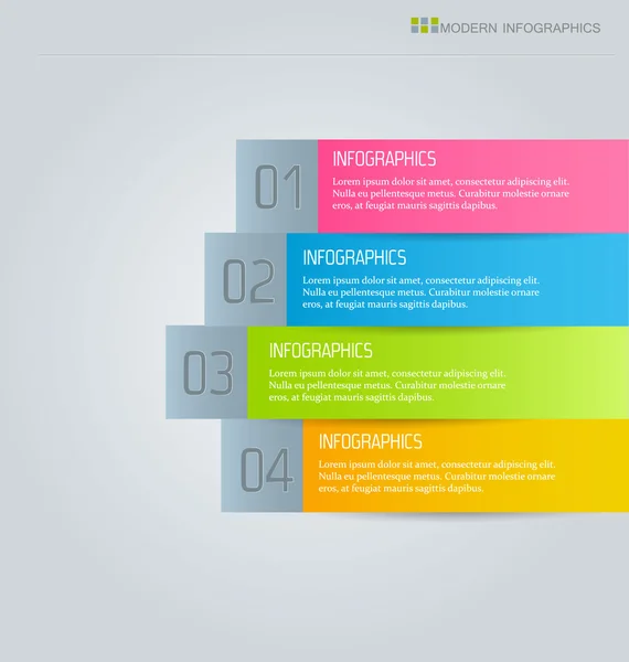 Business infographics template for presentation, education, web design, banners, brochures, flyers. — Stock Vector