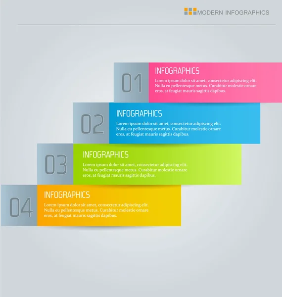 Business infografiky šablona pro prezentaci, vzdělání, web design, nápisy, brožury, letáky. — Stockový vektor