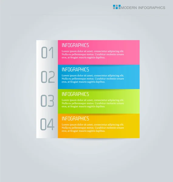 Business infografiky šablona pro prezentaci, vzdělání, web design, nápisy, brožury, letáky. — Stockový vektor