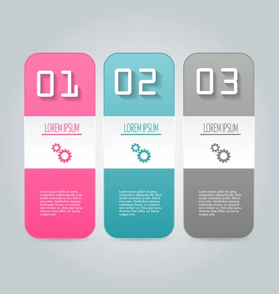 Infographics template for business, education, web design, banners, brochures, flyers. — ストックベクタ