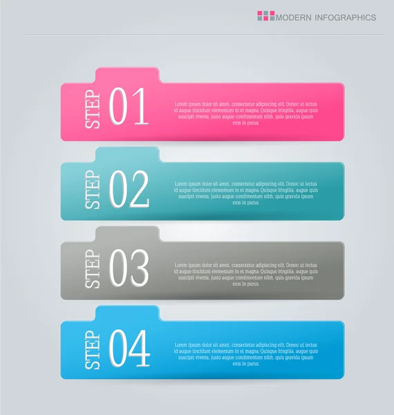Infographics template for business, education, web design, banners, brochures, flyers. — Stockový vektor