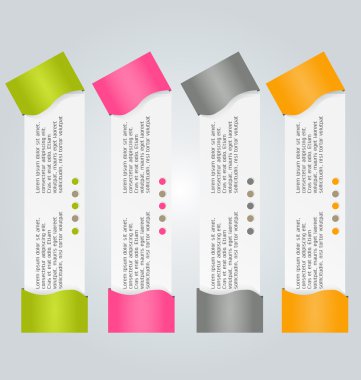 Sunum, eğitim, web tasarımı, afişler, broşürler, el ilanları için iş bilgi grafikleri sekmesi şablonu