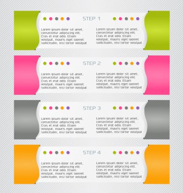 Sunum, eğitim, web tasarımı, afişler, broşürler, el ilanları için iş bilgi grafikleri sekmesi şablonu