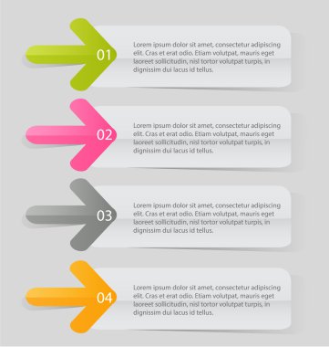 Sunum, eğitim, web tasarımı, afişler, broşürler, el ilanları için iş bilgi grafikleri sekmesi şablonu