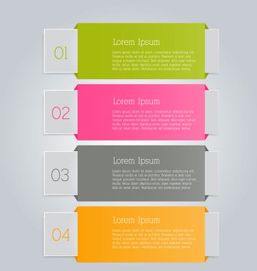 Sunum, eğitim, web tasarımı, afişler, broşürler, el ilanları için iş bilgi grafikleri sekmesi şablonu