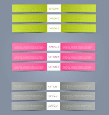 Sunum, eğitim, web tasarımı, afişler, broşürler, el ilanları için iş bilgi grafikleri sekmesi şablonu