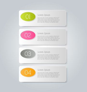 Sunum, eğitim, web tasarımı, afişler, broşürler, el ilanları için iş bilgi grafikleri sekmesi şablonu