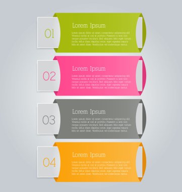 Sunum, eğitim, web tasarımı, afişler, broşürler, el ilanları için iş bilgi grafikleri sekmesi şablonu