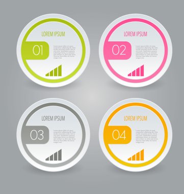 Sunum, eğitim, web tasarımı, afişler, broşürler, el ilanları için iş bilgi grafikleri sekmesi şablonu