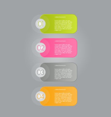 Sunum, eğitim, web tasarımı, afişler, broşürler, el ilanları için iş bilgi grafikleri sekmesi şablonu