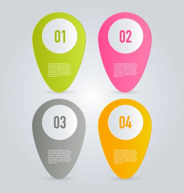 Sunum, eğitim, web tasarımı, afişler, broşürler, el ilanları için iş bilgi grafikleri sekmesi şablonu