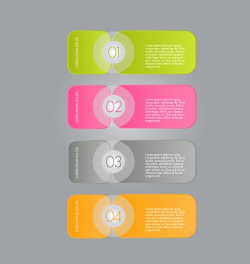 Sunum, eğitim, web tasarımı, afişler, broşürler, el ilanları için iş bilgi grafikleri sekmesi şablonu