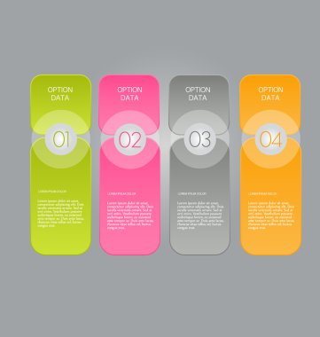 Sunum, eğitim, web tasarımı, afişler, broşürler, el ilanları için iş bilgi grafikleri sekmesi şablonu