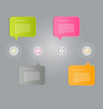 Sunum, eğitim, web tasarımı, afişler, broşürler, el ilanları için iş bilgi grafikleri sekmesi şablonu