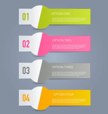 Sunum, eğitim, web tasarımı, afişler, broşürler, el ilanları için iş bilgi grafikleri sekmesi şablonu