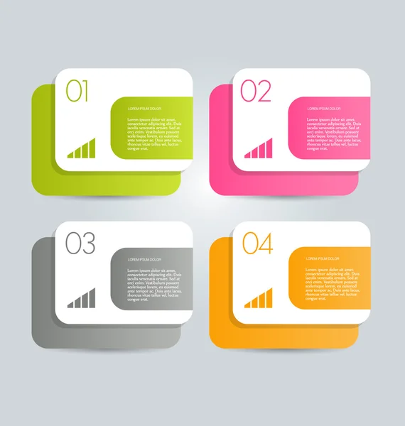 Business infographics tabs sjabloon voor presentatie, onderwijs, webdesign, banners, brochures, flyers — Stockvector