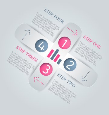 Business infographics, presentation template