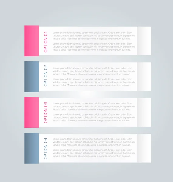 Business, presentation infographics template — ストックベクタ