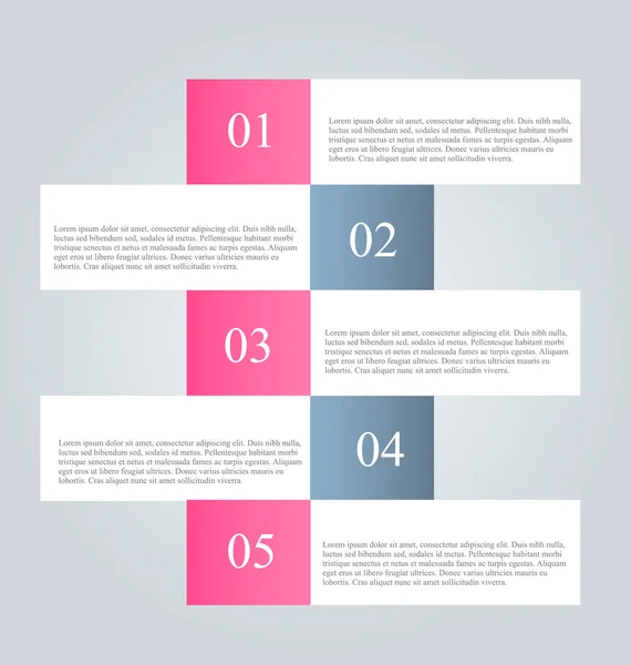 Business, presentation infographics template — ストックベクタ