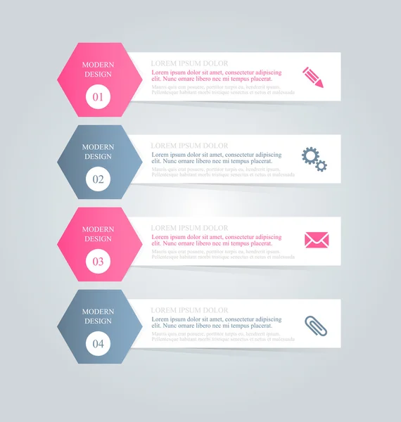 Business, presentation infographics template — ストックベクタ