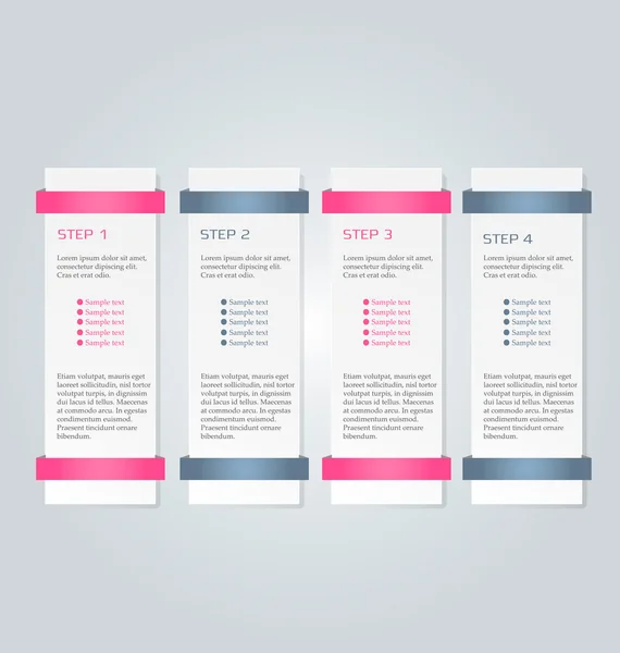 Business, presentation infographics template — ストックベクタ