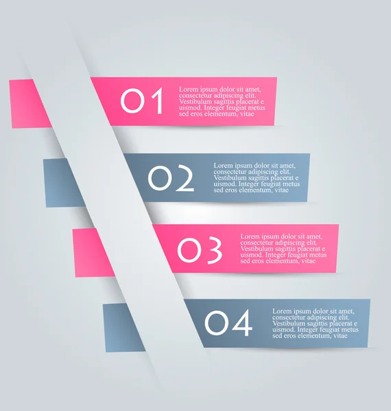 Business, presentation infographics template — ストックベクタ