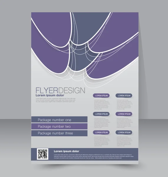 Brochure, dépliant, modèle d'affiche — Image vectorielle