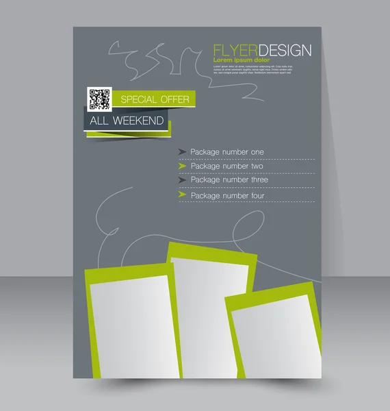 Business Flyer, brochure, poster template — ストックベクタ