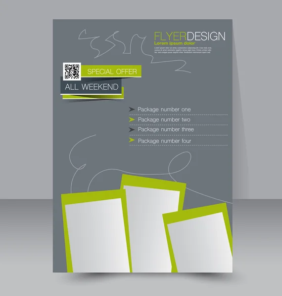 Business Flyer, brochure, poster template — Stockvector