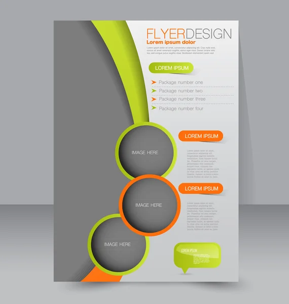 Business Flyer, brochure, poster template — Stockvector