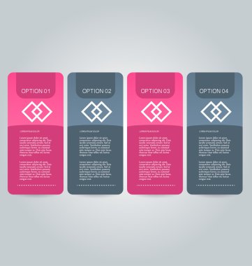 iş infographics şablonu