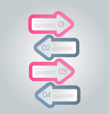 iş infographics şablonu